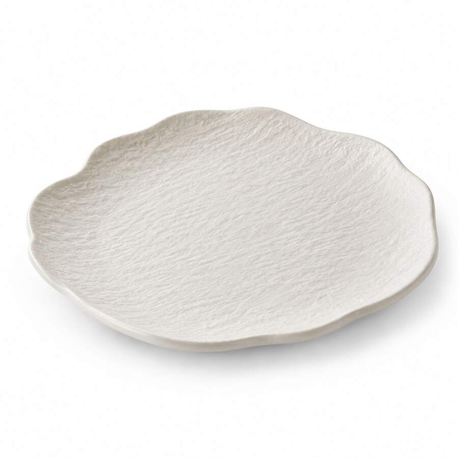 Plato decorativo con forma de nube asimétrica y textura de piedra cincelada, bandeja de resina con superficie de roca natural tallada a mano para joyas, anillos, postres, organizador de decoración del hogar estilo Wabi-Sabi premium - Multicolor - Ver 1