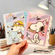 1 pieza Diario de tapa dura con candado y diseño de Snoopy, ideal para que los estudiantes registren notas y secretos diarios, excelente como regalo de cumpleaños y para volver a la escuela - Multicolor - Ver 4