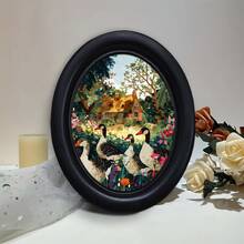1 pieza Marco de fotos decorativo negro, diseño de múltiples patrones, obra de arte hecha a mano, adecuado para decoración del hogar y la oficina, regalo ideal para coleccionistas, estilos diversos - 16 - Ver 8