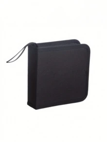 1pc 40-Disc CD/DVD Storage Case: Portable Wallet-Style Disc Holder, Suitable For Car, Home And Travel - Keep Your Discs Organized! - Multicolor - View 2