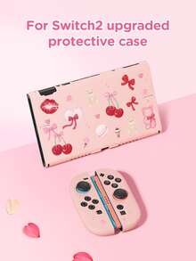 Accessories For Nintendo Switch, Including Bear, Bow, Cherry Pattern Protective Case, Storage Bag, Game Card Holder Compatible With New Switch 2 (2025), NS2/Switch OLED/Switch Lite, Best Gift Compatible With Switch Players, Romantic Gift For Valentine's Day - Multicolor - View 15