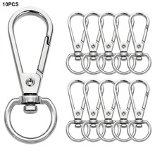 5/10/15/20pcs Multi-Color Water Drop Spring Keychain 360° Rotating DIY Bag Charm Hardware Accessories - 5.5G Flat Buckle - View 17