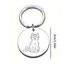 Stainless Steel Pet Accessories Pendant, Dog Tag Identity Plate, Durable Anti-Rust, Versatile Pet Collar Accessory, Minimalist Design, Suitable For Cats And Dogs Of All Sizes - Multicolor - View 2