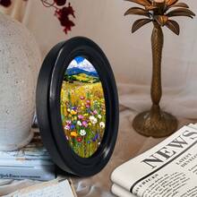 1 pieza Marco de fotos decorativo negro, diseño de múltiples patrones, obra de arte hecha a mano, adecuado para decoración del hogar y la oficina, regalo e colección ideal, estilos diversos - 20 - Ver 6