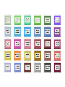 30pcs/Set Mica Powder Kit, 30 Colors Natural Grade Pearlescent Mica Powder, For Epoxy Resin/Bath Bomb/Candle/Soap Making Dye (30 Bags, 5g Each) - View 10