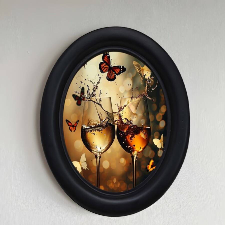 1pc Black Decorative Photo Frame, Multi- Pattern Design, Handcrafted Creative Artwork, Suitable For Home And Office Decor, Ideal Gift For Collection, Diverse Styles