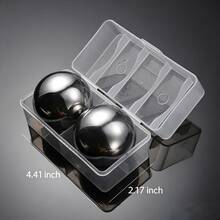 304 Stainless Steel Ice Balls, Summer Cooling Tool, Suitable For Drinks, Quick Freezing, Reusable, Suitable For Home, Club, Camping, BBQ And Summer Party/Ice Cream Mold/Ice Cube Tray/Kitchen Accessories/Kitchen/Holiday Essentials/Valentine's Day - Silver - View 9