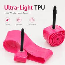 MOTSUV 4pcs Pink TPU Road Bike Inner Tubes 700X23/25/28/30/32C Bicycle Presta Valve FV Inner Tubes 45/65/85L - Pink - View 4