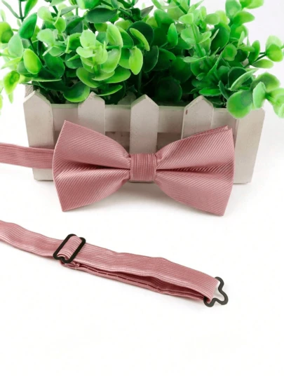 1 chiếc cà vạt nơ cổ đơn giản, màu trơn, chất liệu vải chéo, thích hợp cho nam giới, phù hợp với các dịp lễ cưới, tiệc tùng, năm mới, ngày lễ hoặc mặc cùng vest.