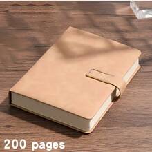 復古 A5 皮革裝訂筆記本，附個性化軟封面與書籤，適合商務會議與大學生活校園用品 - 彩色 - 查看 11