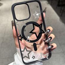 Acrylic Phone Case With Transparent Black Frame, Shockproof Protection, And MagSafe Magnetic Wireless Charging (1 Unit). Cases For IPhone 17 Pro Max, 17 Pro, 17, Air, 16 Pro Max, 16 Pro, 16 Plus, 16, 15 Pro Max, 15 Pro, 15 Plus, 15, 14 Pro Max, 14 Pro, 14 Plus, 13 Pro Max, 13 Pro, 13, 12 Pro Max, 12 Pro, 12, 11 Pro Max, 11; Cell Phone Cases For Samsung S25, S25 Plus, S25 Ultra, S24, S24 FE, S24 Ultra, S23, S23 FE, S23 Ultra, S23 FE, S22, S22+, S22 Ultra, S26 Ultra; Cell Phone Cases For Samsung A16, A35, A36, A54, A55, A56. - 彩色 - 查看 3
