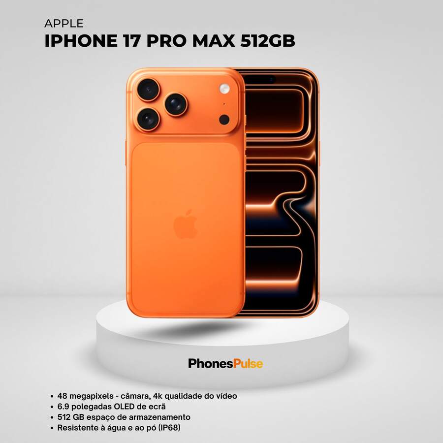Apple IPhone 17 Pro Max 512GB - 48 Megapixel Camera, 4K Video Quality, 6.9-Inch OLED Display, 512GB Storage, Water And Dust Resistant (IP68) - PhonesPulse - Orange - View 1