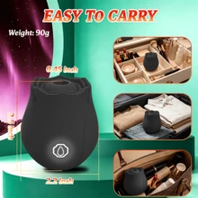 Valentine'S Day Gift: Dual-Purpose Rose Sex Product Simulation Sucking Massage Plus Vibration Stick In One: Multi-Frequency Sucking + Vibration Massage Device Gift With 10Types Of Sucking + Vibration Modes For Women,Purple - 新款花6 - 查看 7