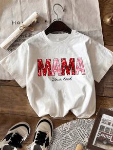 [Artículo Personalizado] Camiseta de Mujer con Nombre Personalizado para el Día de la Madre, Camiseta Personalizada para Mamá, Camiseta para Mamá Amante de las Flores, Camiseta para Mamá Amante de la Naturaleza, Regalo para el Día de la Madre, Regalo para Mamá, Regalo para Mamá en San Valentín, Camiseta para Mamá con Nombres, Regalo para Mamá en Días Festivos - Blanco - Ver 2