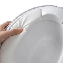 Potty Training Toilet Seat For Toddlers - Realistic Design With Splash Guard & Non-Slip Base - Removable Bowl For Easy Cleaning - White - View 8