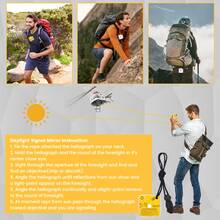 2pcs Outdoor Survival Signal Mirror With Lanyard, Sunlight Reflective Mirror, Multi-Functional Emergency Tool Suitable For Hiking, Camping, Boating, Backpacking - Signal Mirror - View 3