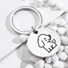 Placa de identificación para perro de acero inoxidable, accesorio para collar, diseño simple y fácil de usar, conveniente de sostener y transportar, adecuado para viajes y uso diario, accesorio práctico esencial para dueños de mascotas - Multicolor - Ver 5