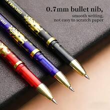 可擦拭凝膠筆套組，0.5mm細筆尖書寫筆，0.5mm細筆尖筆，附可替換且可擦拭的學校文具，適用於學校和辦公室，作為學校和辦公室的禮物(2支筆 + 50支替芯 + 1個橡皮擦) - 多色 - 查看 5