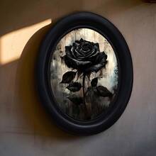 1pc Black Decorative Photo Frame, Multi- Pattern Design, Handcrafted Creative Artwork, Suitable For Home And Office Decor, Ideal Gift And Collection, Diverse Styles - 6 - View 6