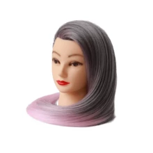 26 Inch Long Synthetic Fiber Wig Training Mannequin Head With DIY Braiding Kit + Free Desktop Clamp - View 3