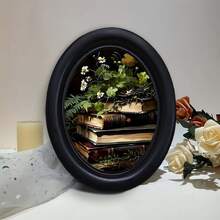 1pc Black Decorative Photo Frame, Multi-Element Pattern Design, Handcrafted Creative Artwork, Suitable For Home And Office Decor, Ideal Gift And Collection, Diverse Styles - 2 - View 9