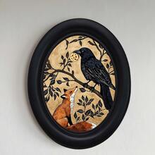1 pieza Marco de foto decorativo negro, diseño de patrón de múltiples elementos, obra de arte hecha a mano, adecuado para decoración del hogar y la oficina, regalo ideal para coleccionistas, estilos diversos - 7 - Ver 12