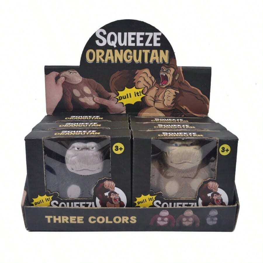 Squishy - Gorila grande - Alivio del estrés - Juguete - Juguete para apretar - Alivio del estrés - Gadget - Juguete de rebote lento para aliviar el estrés - Juguete de alta calidad - Decoración - Decoración de escritorio - Para rellenar la cesta de Pascua - Regalo de Pascua - Juguete escolar - Juguete de oficina - Juguete de baño - Juguete para el hogar - Juguete para exteriores - Juguete de viaje - Juguete de alivio del estrés en el aula - Juguete pequeño - Juguete de cumpleaños - Juguete de alivio del estrés - Regalo perfecto - Regalo sorpresa