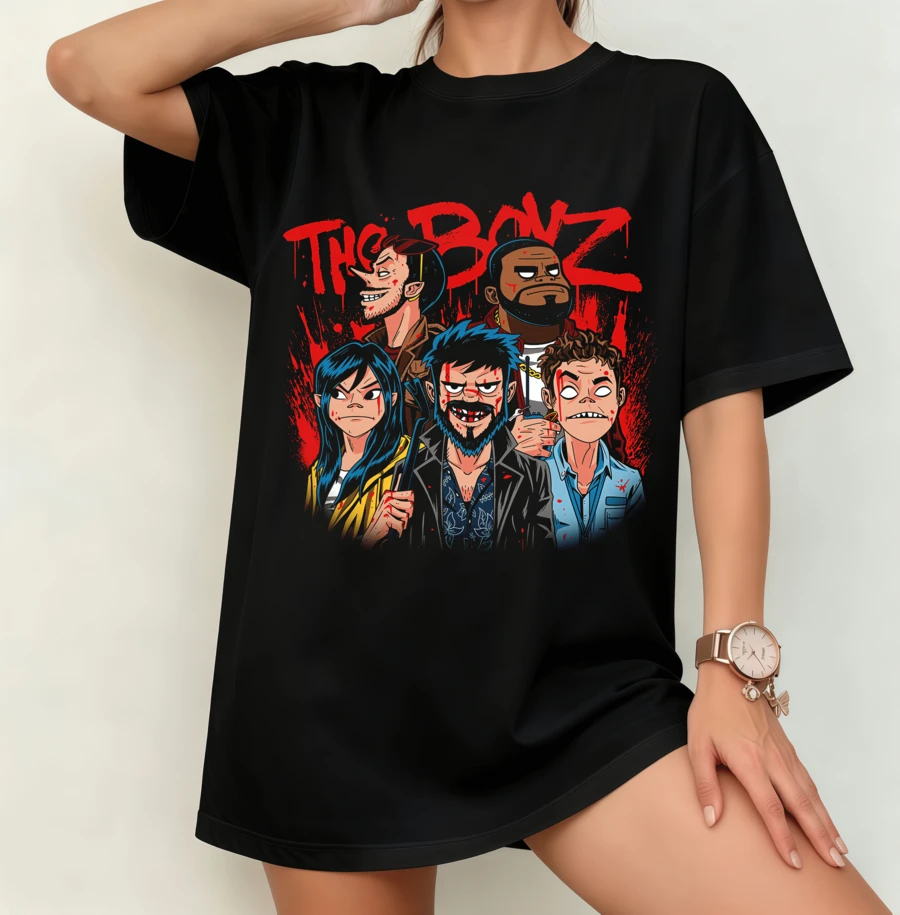 Unisex The Boys "The Boyz" Cartoon T-Shirt Black - Black - View 1