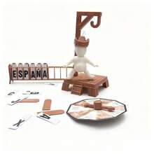 Hangman Guessing Game, Players The Letters In The Word By Spinning The Wheel Or Drawing Letters. For Each Incorrect , The Little Figure On The Gallows Will Descend One Step, Until It Is "Hanged" Or The Full Word Is Guessed. - White - View 4