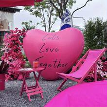 1pc 60 Inch Extra Large Pink Heart-Shaped Foil Balloon, Suitable For Wedding, Valentine's Day, Birthday, Mother's Day - Party Celebration Decoration, Holiday Atmosphere Enhancer, Romantic Wedding Decor - View 7