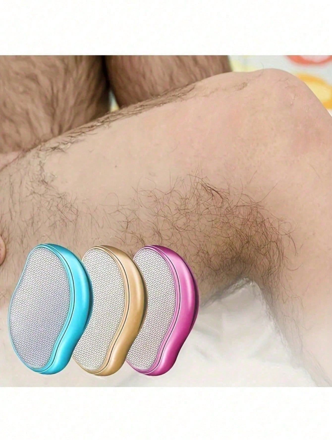 1pc Magic Crystal Hair Remover - Painless Physical Depilation Tool For Body Hair Removal, Exfoliates Dead Skin, Reusable & Easy To Clean - Perfect For Home Use - Multicolor - View 1