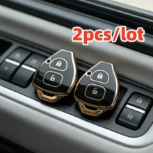 2 piezas/lote Fundas para llaves de coche para Scion, Camry, Rav4, Corolla, 4Runner, Yaris, Matrix, Venza, Avalon - Multicolor - Ver 6