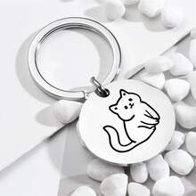 Placa de identificación para perro de acero inoxidable, accesorio para collar, diseño simple y fácil de usar, conveniente de sostener y transportar, adecuado para viajes y uso diario, accesorio práctico esencial para dueños de mascotas - Multicolor - Ver 6