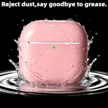 (No Earphones)Solid Color Liquid Silicone Earphone Case Compatible With 4th Generation 4 Ultra-Thin Protective Case Multi-Functional Cleaning Pen, Suitable For Outdoor And Sports - Pink - View 3