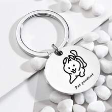 Colgante de acero inoxidable para mascotas, estilo clásico de placa de identificación, duradero e irrompible, adecuado para varios collares, apto para uso diario de gatos y perros - Multicolor - Ver 3