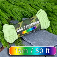 1 Roll (30m/15m X 4mm) Heavy-Duty Luminous Rope - 4mm Thick 7-Core Luminous Emergency Survival Rope, UV Luminous Suitable For Camping, Windproof Tent Rope, Bracelet Production (Not Used For Skydiving And Other Extreme Sports) - Multicolor - View 19
