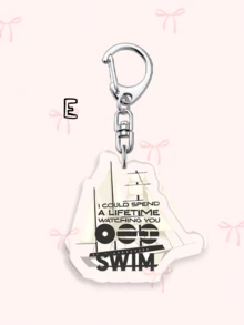 1個/6個裝 ARIRANG「SWIM」時代官方靈感黑白照片與歌詞壓克力鑰匙圈套組，復古K-Pop周邊，ARMY粉絲完美禮物，演唱會紀念品與背包裝飾 - 彩色 - 查看 16