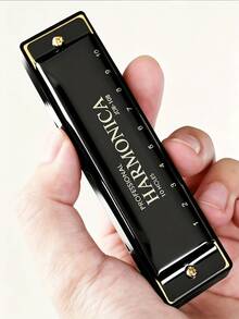 1pc/4pcs Metal 10-Hole Harmonica, Professional Blues Harmonica Suitable For Beginners, Mini Musical Instrument, Guitar Pick, Round Harmonica, Clarinet, Musical Instrument, Metal Toned Harmonica For Adults And Professionals, Wind Instrument, Mini Instrument, Music Gift - Multicolor - View 8