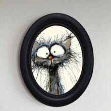 1 pieza Marco de foto decorativo negro, diseño de patrón de múltiples elementos, obra de arte hecha a mano, adecuado para decoración del hogar y la oficina, regalo ideal para coleccionistas, estilos diversos - 12 - Ver 8