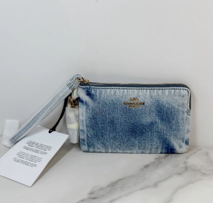 Coach Coin Purses - 연청색 - 보기 1