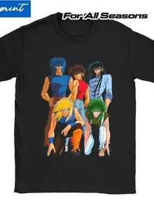 Retro-Herrenhemd mit Manga-Motiven und bekannten Gesichtern. Weiches und atmungsaktives Baumwoll-T-Shirt, ideal für Fan-Events von Filmstars, Musikgruppen, Videospielen und Anime. Waschbar, klassischer Rundhalsausschnitt, perfekt für Freizeit und Conventions. Locker und bequem. - Zurück - Übersicht 7
