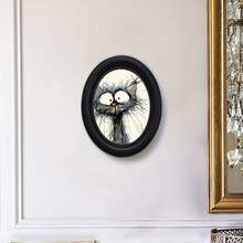 1 pieza Marco de foto decorativo negro, diseño de patrón de múltiples elementos, obra de arte hecha a mano, adecuado para decoración del hogar y la oficina, regalo ideal para coleccionistas, estilos diversos - 12 - Ver 6