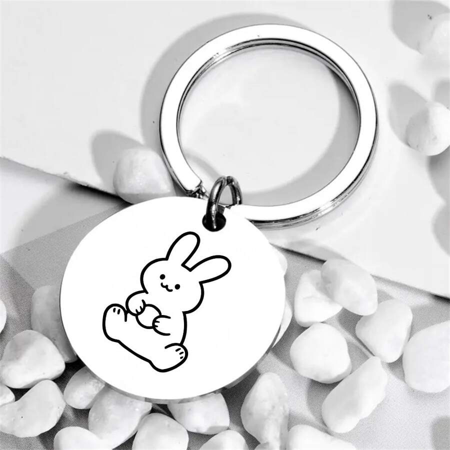 Placa de identificación para perro de acero inoxidable, accesorio para collar, diseño simple y fácil de usar, conveniente de sostener y transportar, adecuado para viajes y uso diario, accesorio práctico esencial para dueños de mascotas - Multicolor - Ver 1