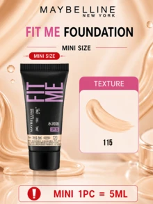 Maybelline 菲力特潤粉底液，水潤柔滑，SPF 25，色號 #115，粉嫩自然色，5/30毫升可選，24小時長效保濕，10秒快速上妝，三效合一，打造無妝感，長效滋養，三步輕鬆上皙，適合粉調2號白妝乾性肌膚，打造無妝底霜 - 美寶蓮FITME粉底液 水潤版115 - 查看 13