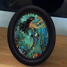 1pc Black Decorative Photo Frame, Multi- Pattern Design, Handcrafted Creative Artwork, Suitable For Home And Office Decor, Ideal Gift For Collection, Diverse Styles - 3 - View 10