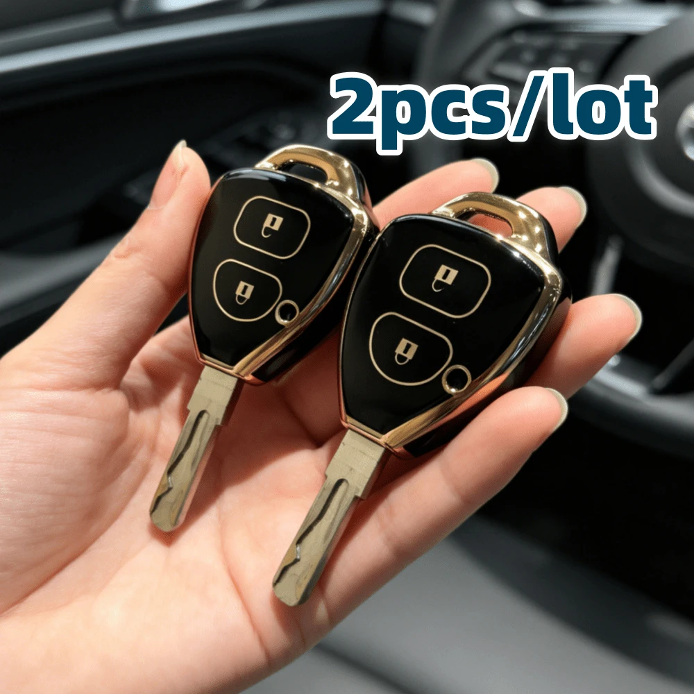 2 piezas/lote Fundas para llaves de coche para Scion, Camry, Rav4, Corolla, 4Runner, Yaris, Matrix, Venza, Avalon - Multicolor - Ver 1
