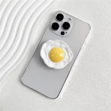 Foldable Egg-Shaped Creative Phone Stand, Stable And Secure Holder For IPhone - Clear - View 4