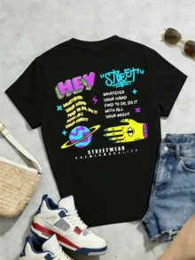 Women T-Shirts - Black - View 5
