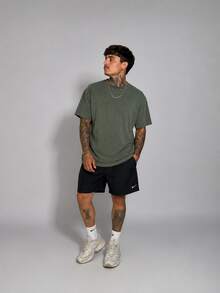 Men's Oversized Streetwear T-Shirt - 綠色 - 查看 2
