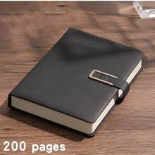 復古 A5 皮革裝訂筆記本，附個性化軟封面與書籤，適合商務會議與大學生活校園用品 - 彩色 - 查看 12